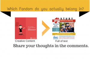 Graphic post comparing minimalist creative content with cluttered, text-heavy advertisement styles.
