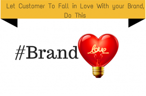 Brand loyalty campaign graphic featuring a heart-shaped lightbulb glowing with the word love.
