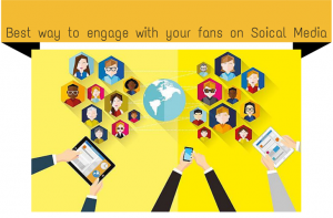Graphic displaying mobile users connected globally to illustrate social media fan engagement strategies