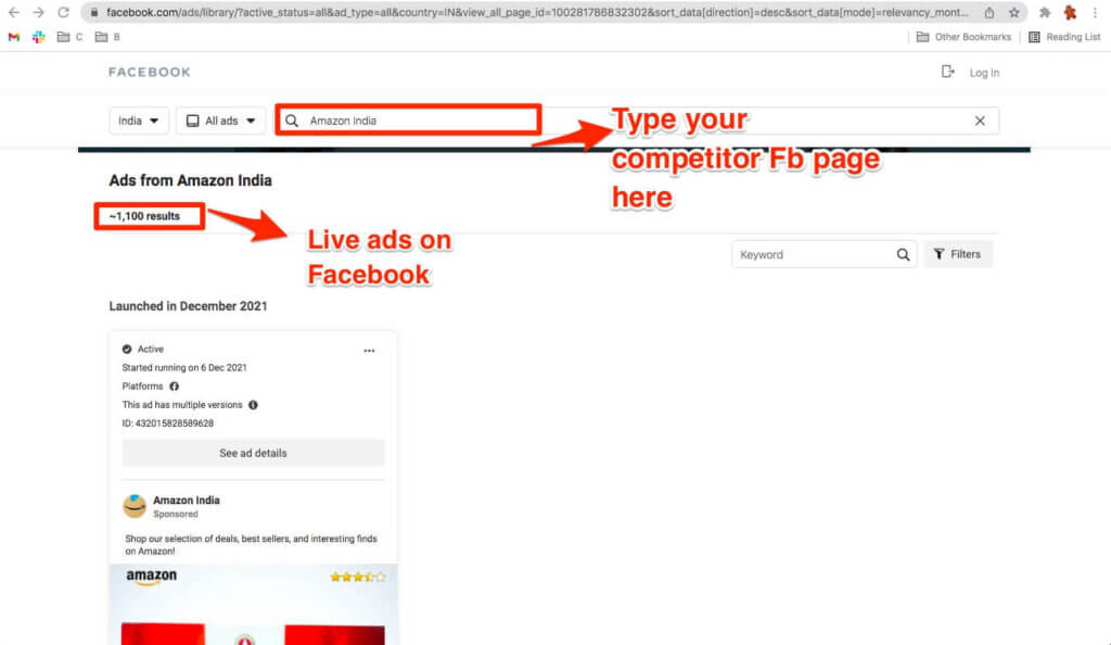 spy on your facebook competitor ads