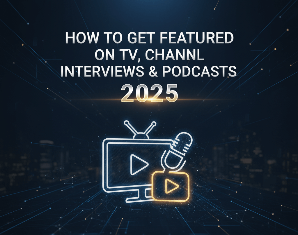 How to Get Featured on TV, Channel Interviews & Podcasts in 2025