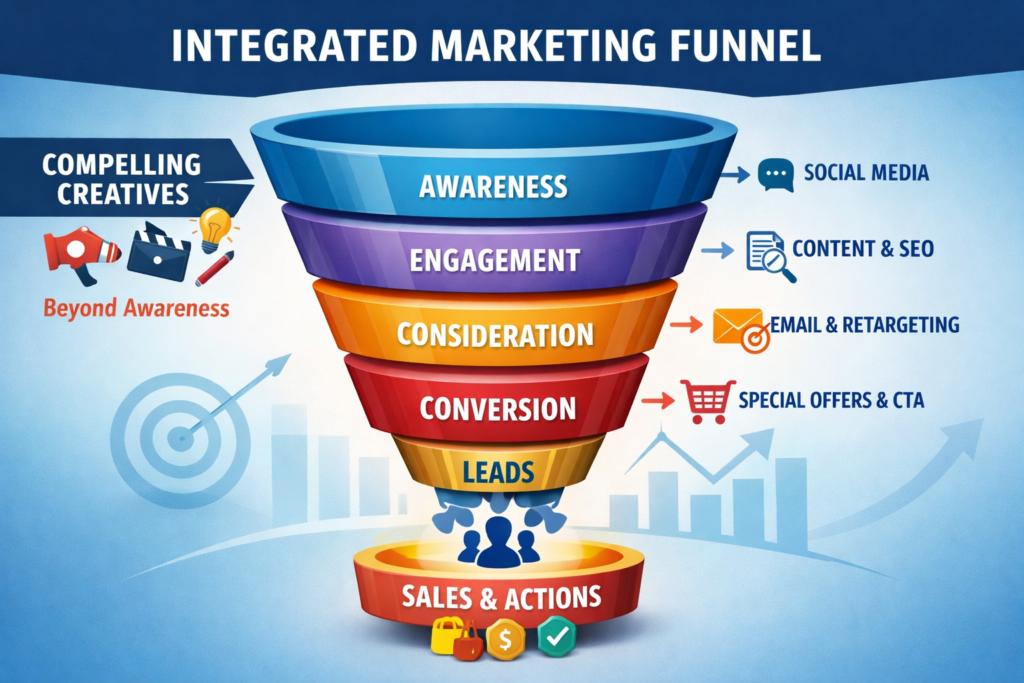 Integrated performance marketing loop SocialOrange