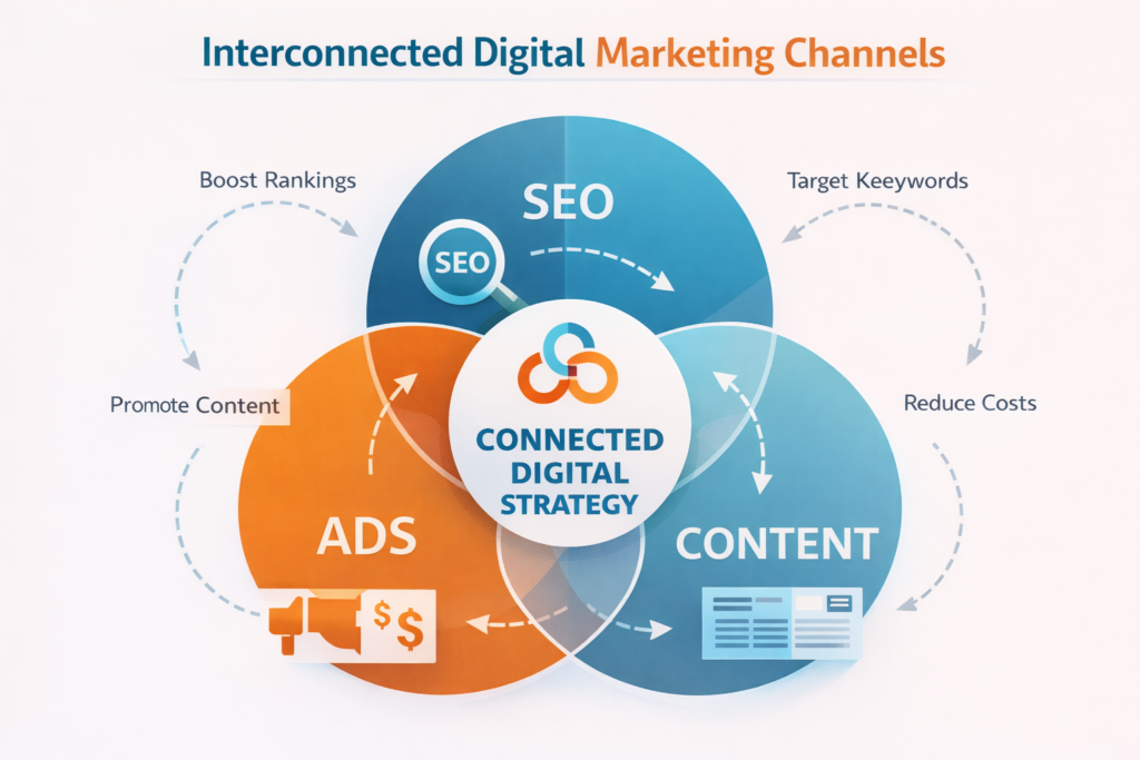 Social Orange integrated marketing funnel diagram