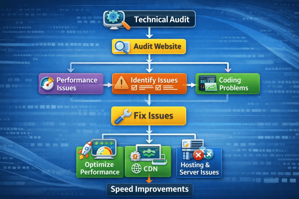 SocialOrange enterprise seo services india technical audit map