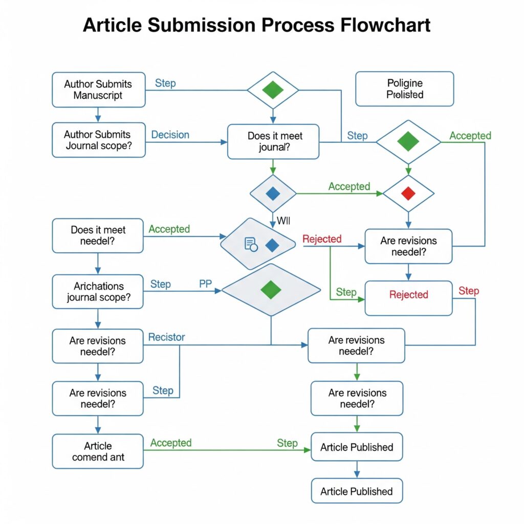 Step by step article posting sites for SEO submission process diagram